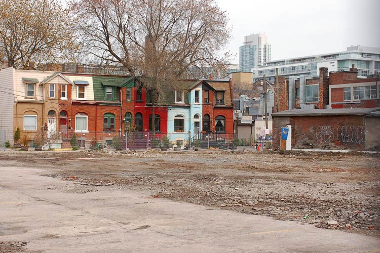 rowhouses on Adelaide Place. 