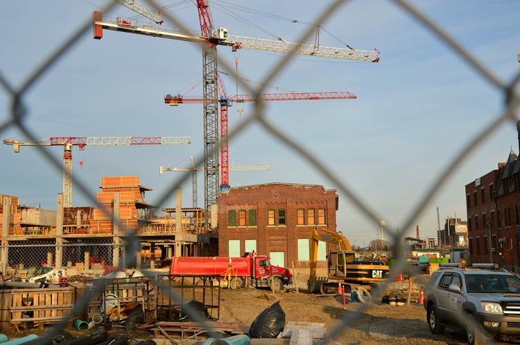 new residential units being built in the Donlands, near the Don Valley parkway and Queen Street. 