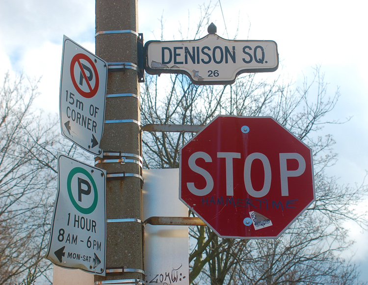 stop sign with the word hammertime added to it