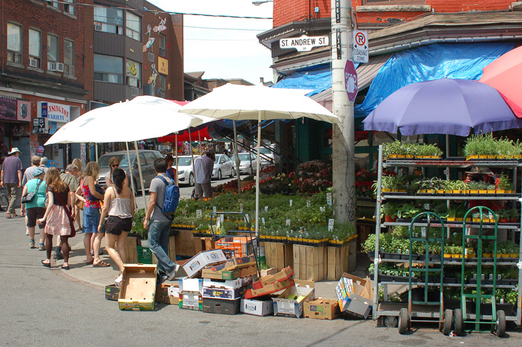 fruit and vegetable store at the corner of St. Andrew street